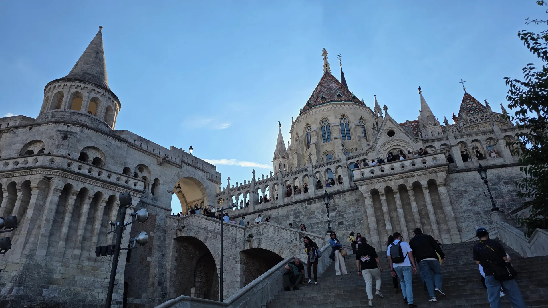 Matthias Church and Fisherman’s Bastion on Budapest’s Castle Hill.
