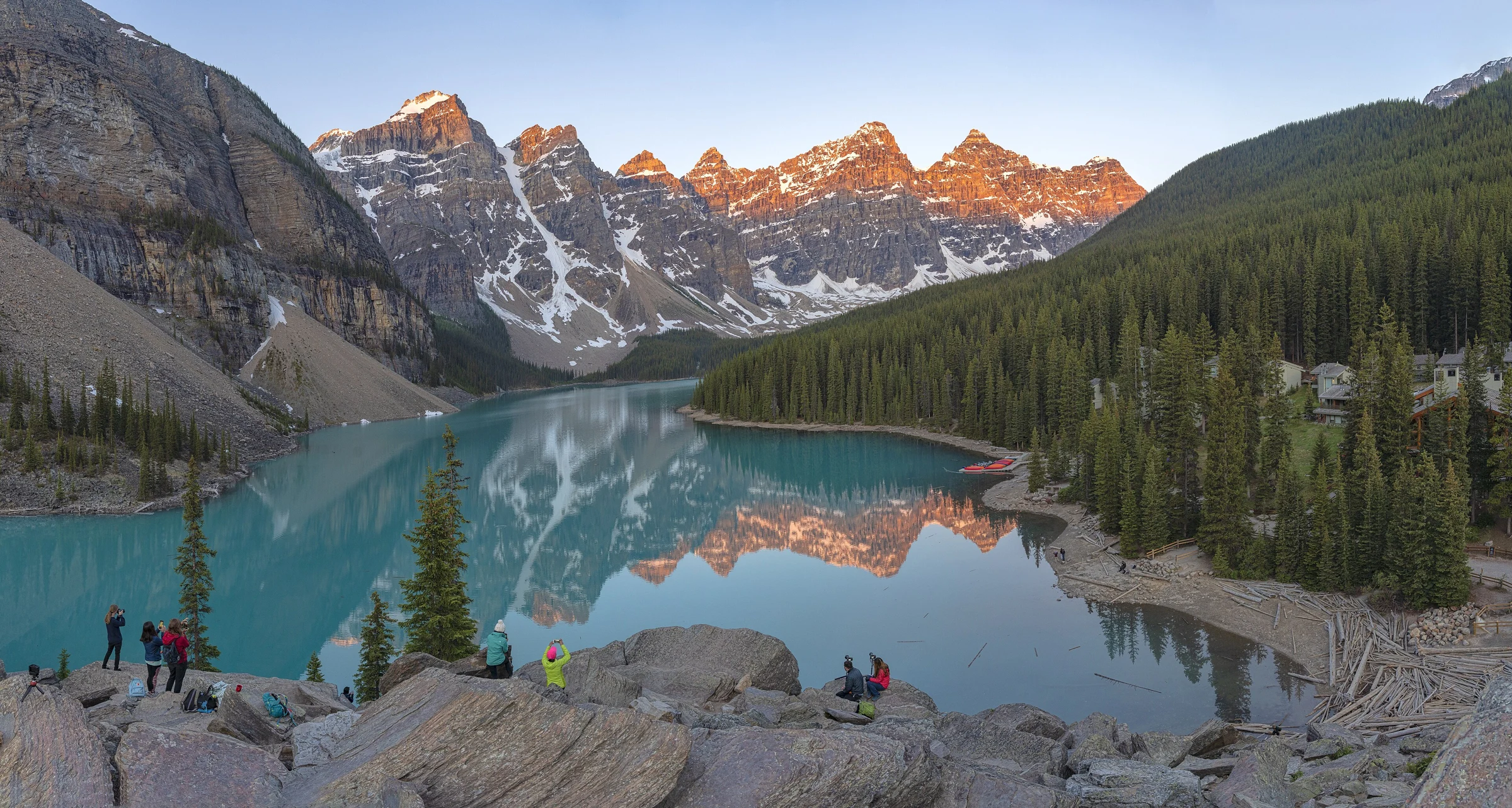 Moraine Lake and the Valley of the Ten Peaks in Banff National Park, Alberta, Canada