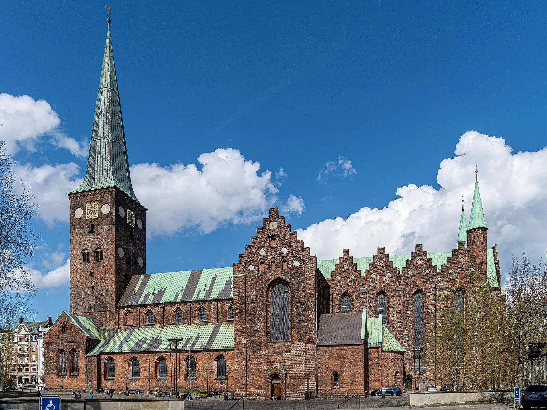 Aarhus Cathedral above the city square
