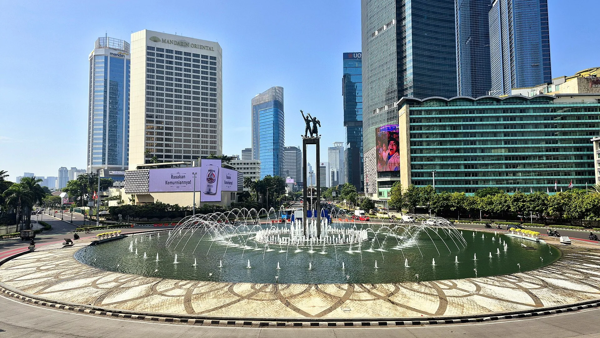 The Hotel Indonesia roundabout in central Jakarta