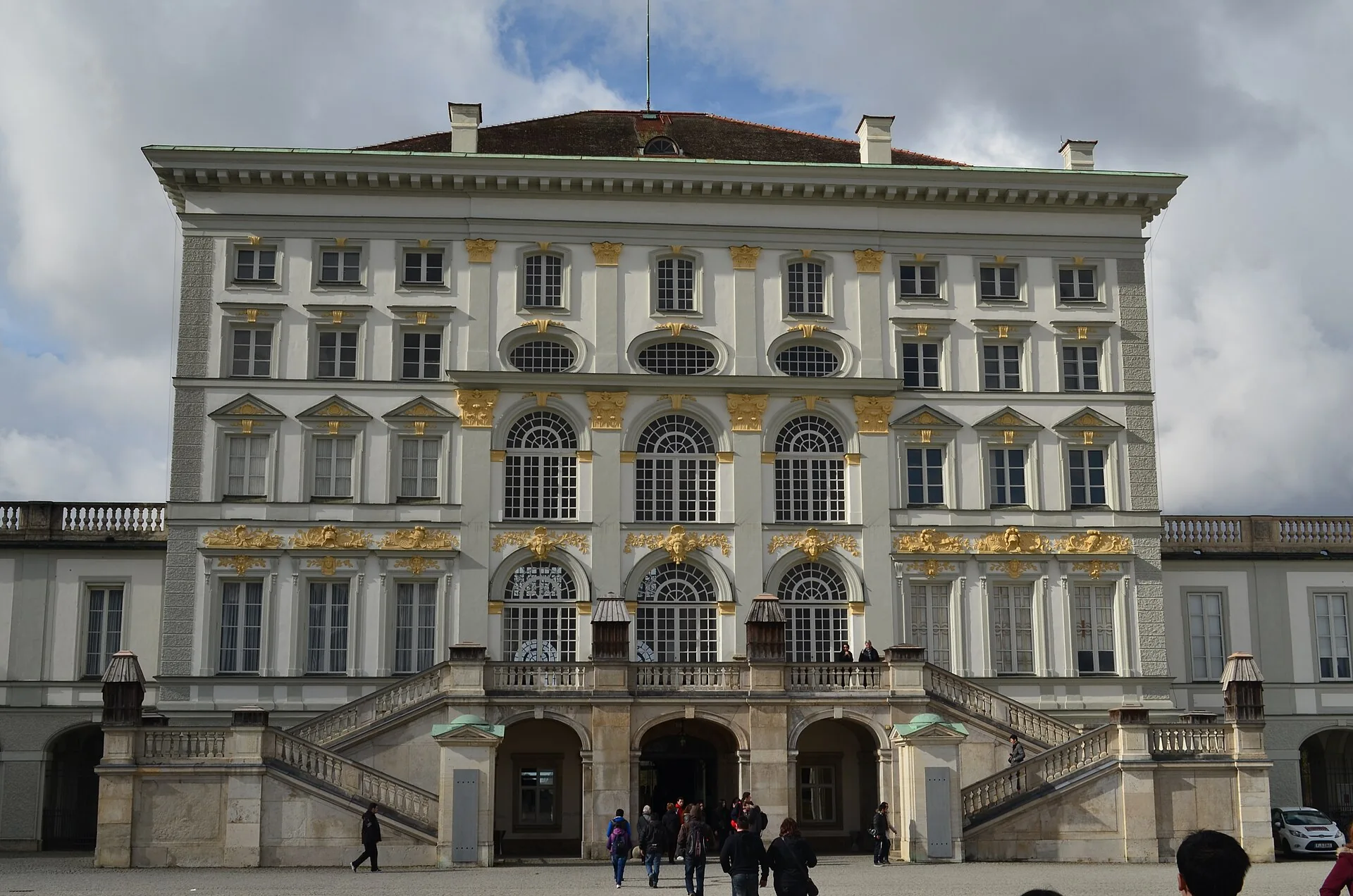 Nymphenburg Palace and its canal in Munich