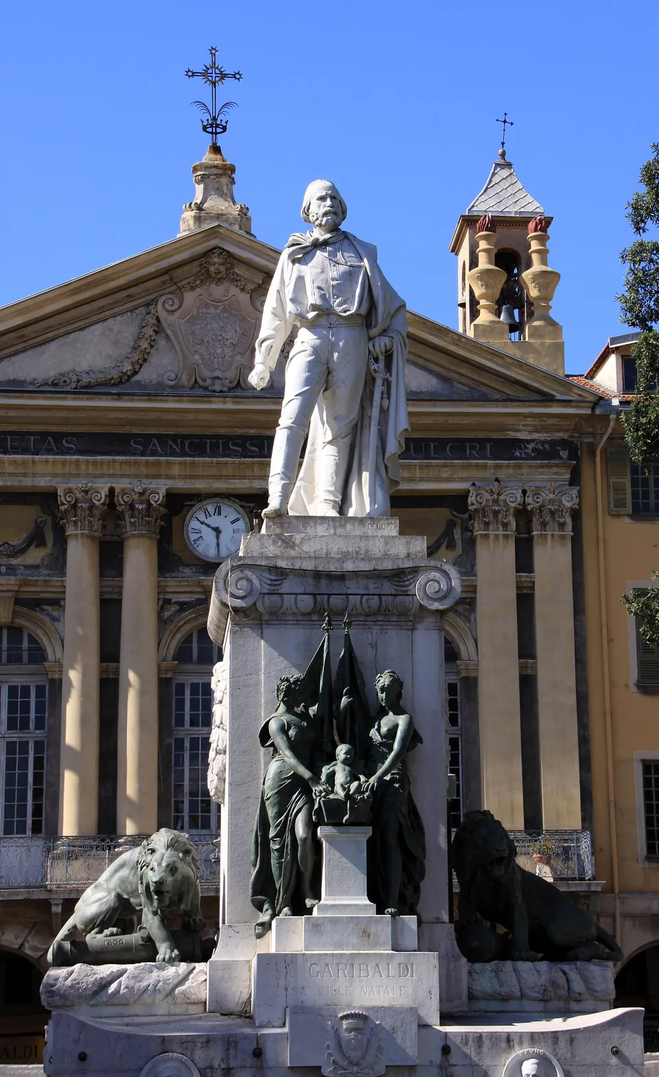 The Garibaldi monument in Place Garibaldi, Nice