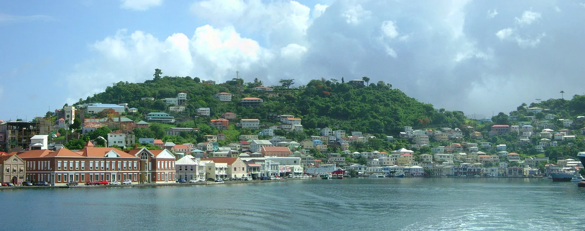 The Carenage waterfront in St. George’s, Grenada