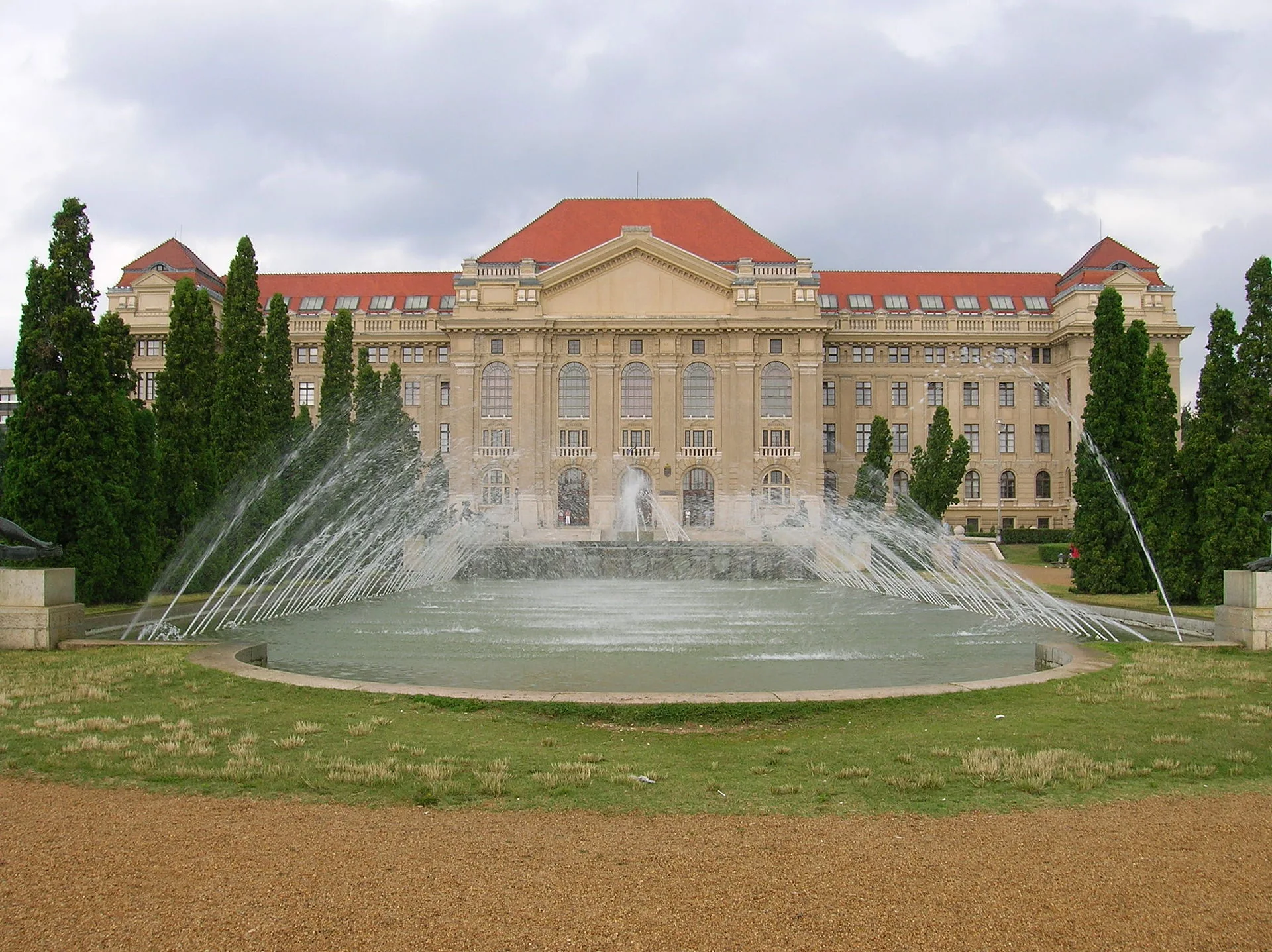 The University of Debrecen’s main building near Nagyerdő.