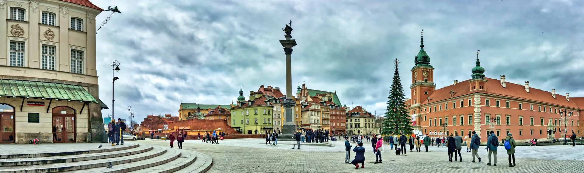 Castle Square and the Royal Castle in Warsaw’s Old Town.